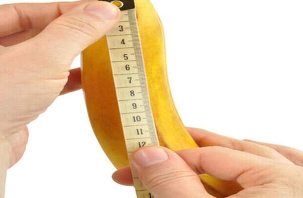 penis measurement before enlargement using the banana sample